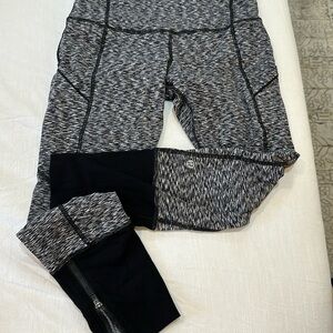 lulu mid rise legging w/pockets size 6